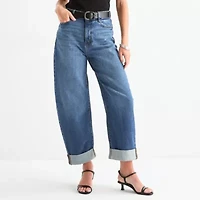 a.n.a Womens High Rise Baggy Fit Jean