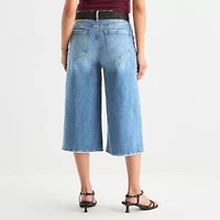 a.n.a Womens Highest Rise Denim Culotte