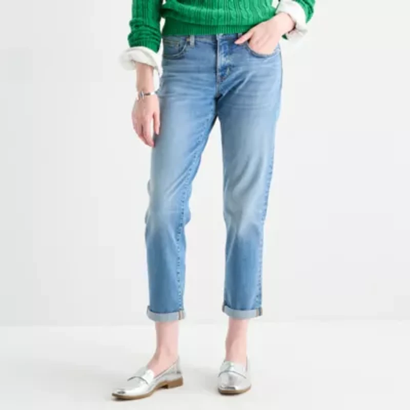 St. John's Bay Womens Mid Rise Regular Fit Jean