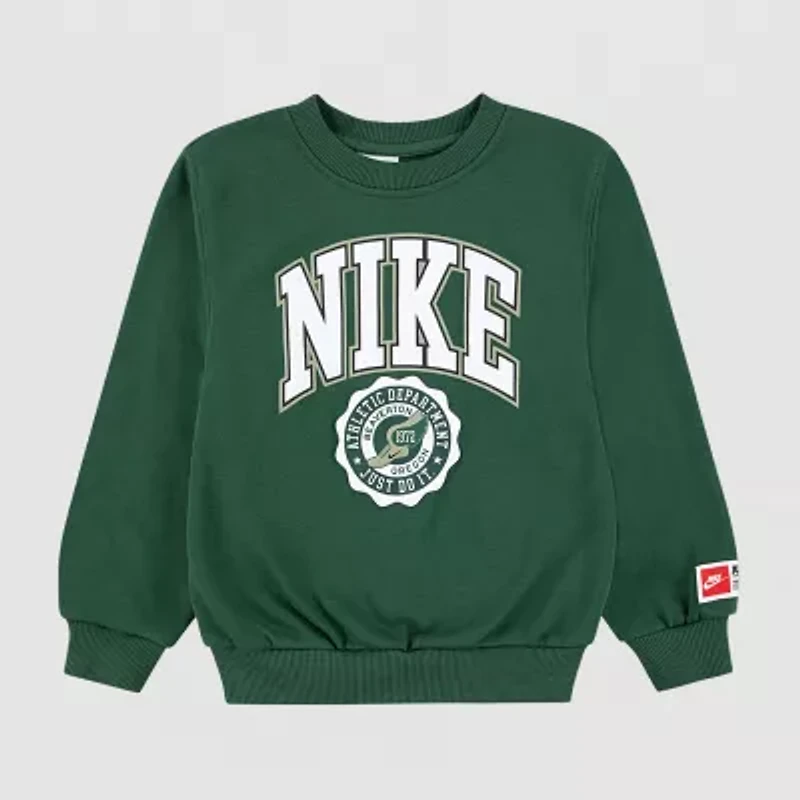 Nike Toddler Boys Crew Neck Long Sleeve Sweatshirt
