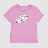 Nike Toddler Girls Crew Neck Short Sleeve Regular Fit Graphic T-Shirt