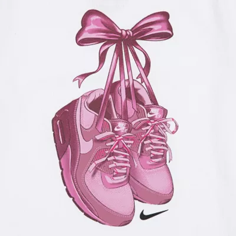 Nike Toddler Girls Crew Neck Short Sleeve Regular Fit Graphic T-Shirt