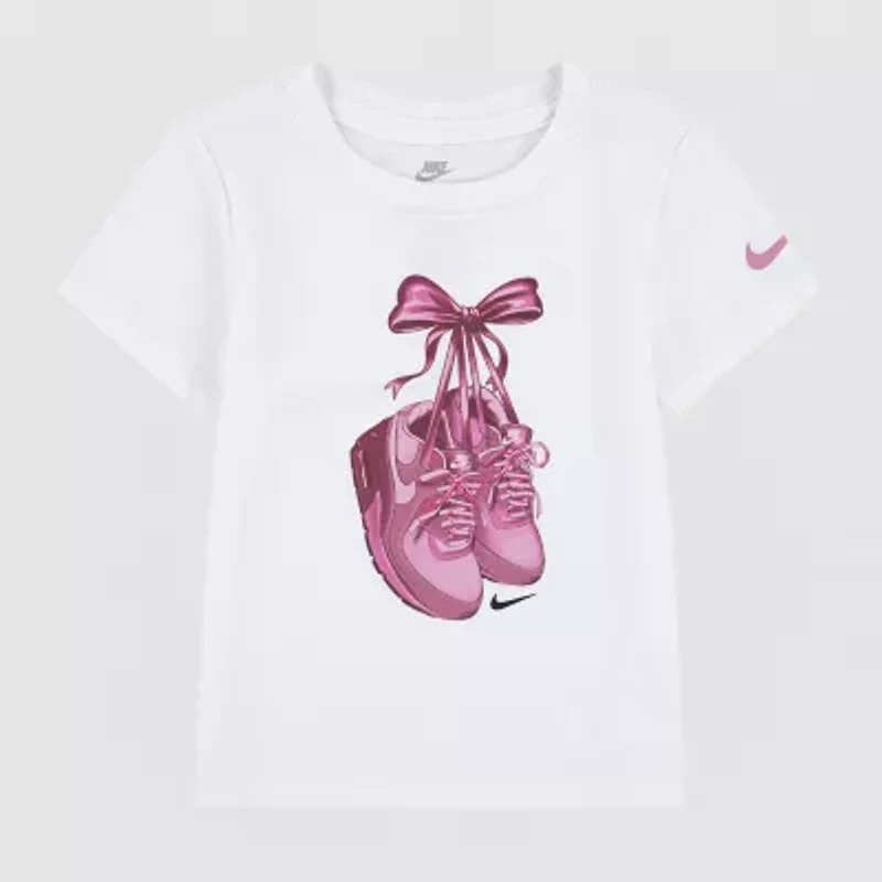Nike Toddler Girls Crew Neck Short Sleeve Regular Fit Graphic T-Shirt