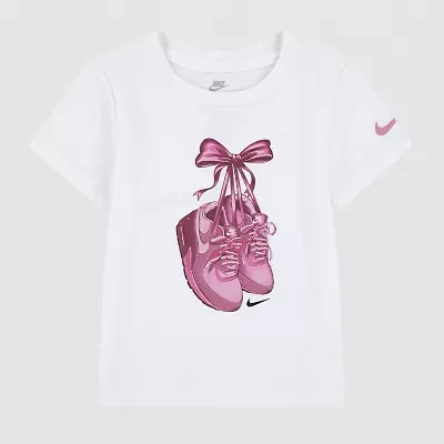 Nike Toddler Girls Crew Neck Short Sleeve Regular Fit Graphic T-Shirt