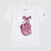 Nike Toddler Girls Crew Neck Short Sleeve Regular Fit Graphic T-Shirt