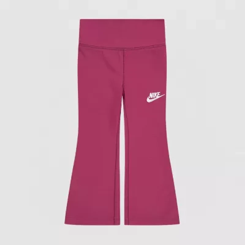 Nike Toddler Girls Quick Dry Mid Rise Active Bootcut Full Length Leggings