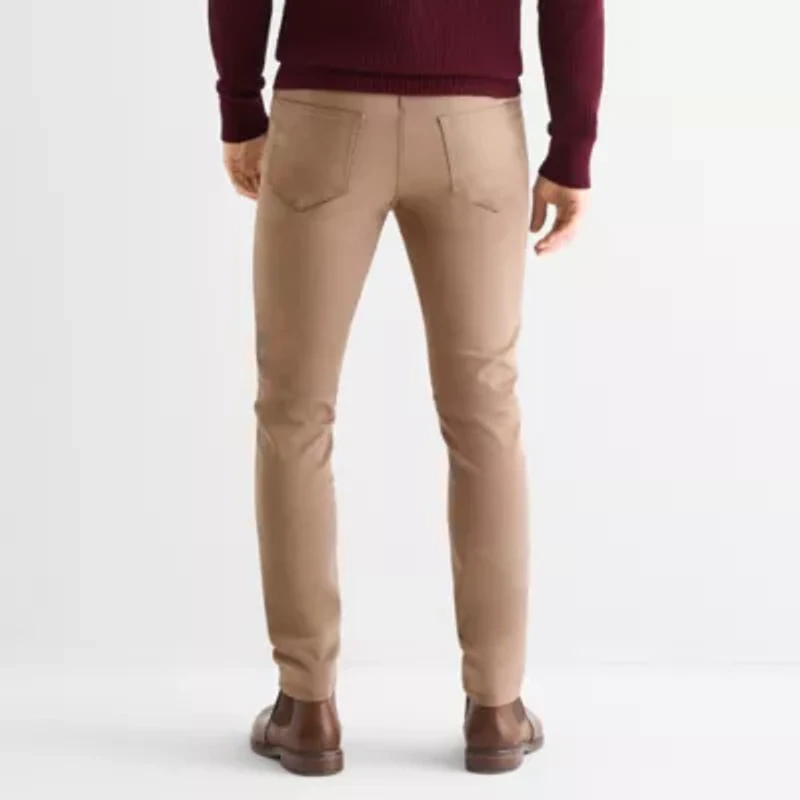 St. John's Bay Stretch Mens Slim Fit Flat Front Pant