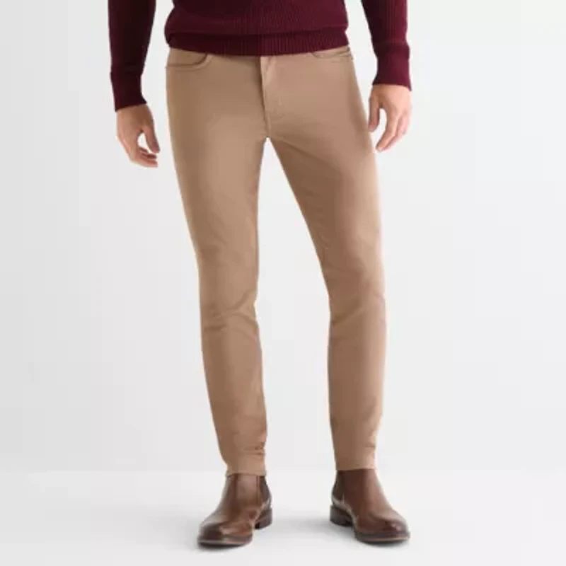 St. John's Bay Stretch Mens Slim Fit Flat Front Pant