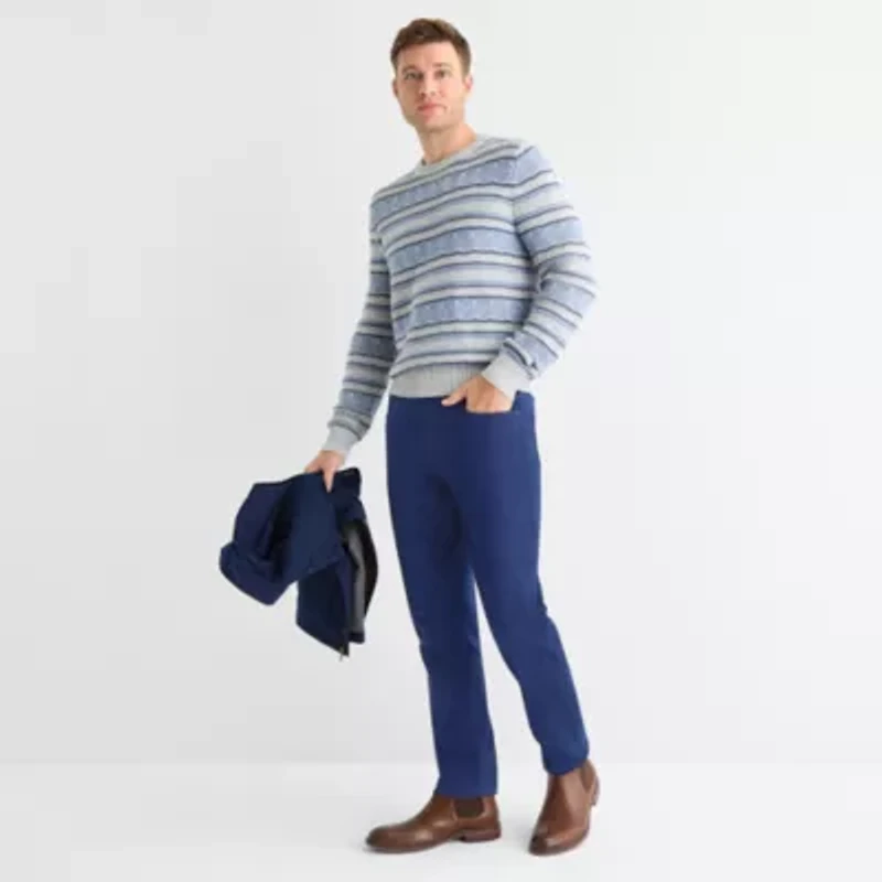 St. John's Bay Stretch Mens Slim Fit Flat Front Pant