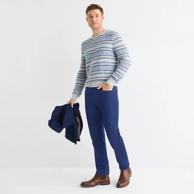 St. John's Bay Stretch Mens Slim Fit Flat Front Pant