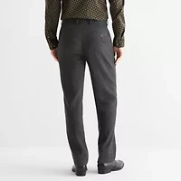J. Ferrar Mens Straight Fit Dress Flat Front Pant