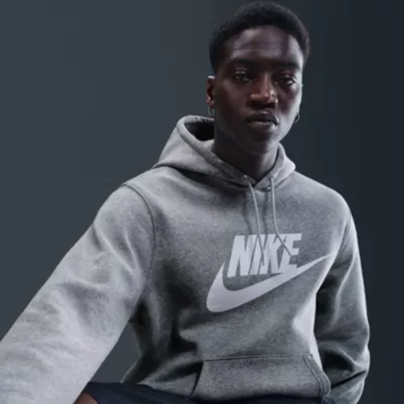 Nike Club Mens Long Sleeve Active Big and Tall Hoodie