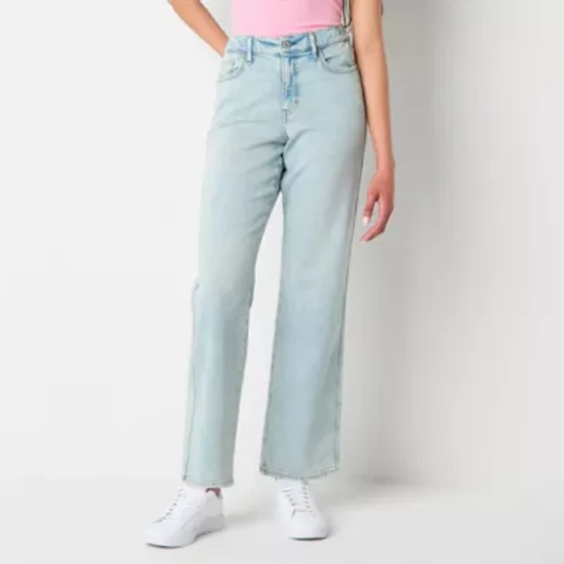 Arizona Juniors Short Womens High Rise Curvy Fit Jean