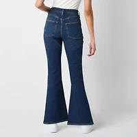Arizona Juniors Short Womens High Rise Flare Leg Jean