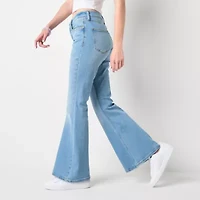 Arizona - Juniors Short Womens Low Rise Flare Leg Jean