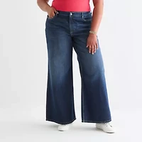 Arizona Juniors Womens Low Rise Baggy Fit Jean