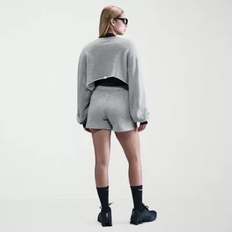 Nike Club Juniors Womens Mid Rise Active Pull-On Short