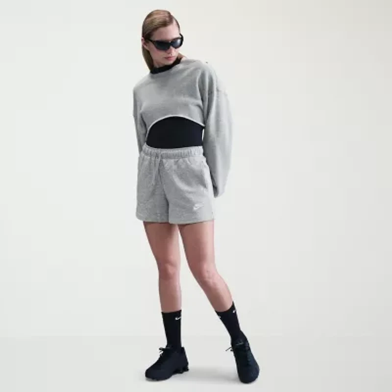 Nike Club Juniors Womens Mid Rise Active Pull-On Short