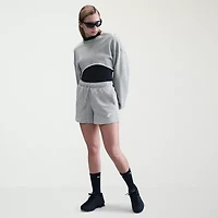 Nike Club Juniors Womens Mid Rise Active Pull-On Short