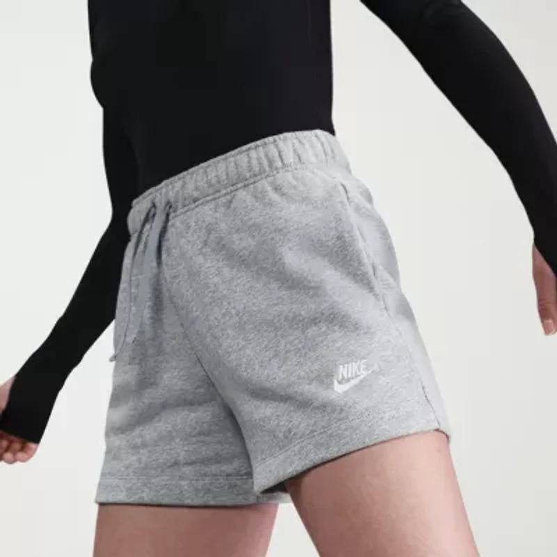 Nike Club Juniors Womens Mid Rise Active Pull-On Short