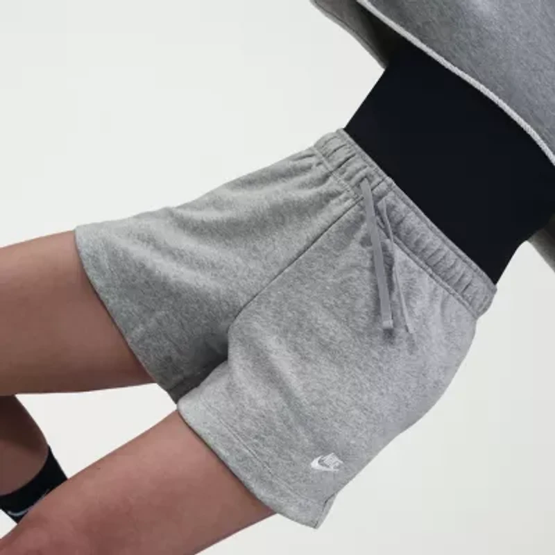 Nike Club Juniors Womens Mid Rise Active Pull-On Short