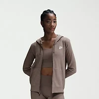 Nike Womens Long Sleeve Fleece Zipper Active Hoodie