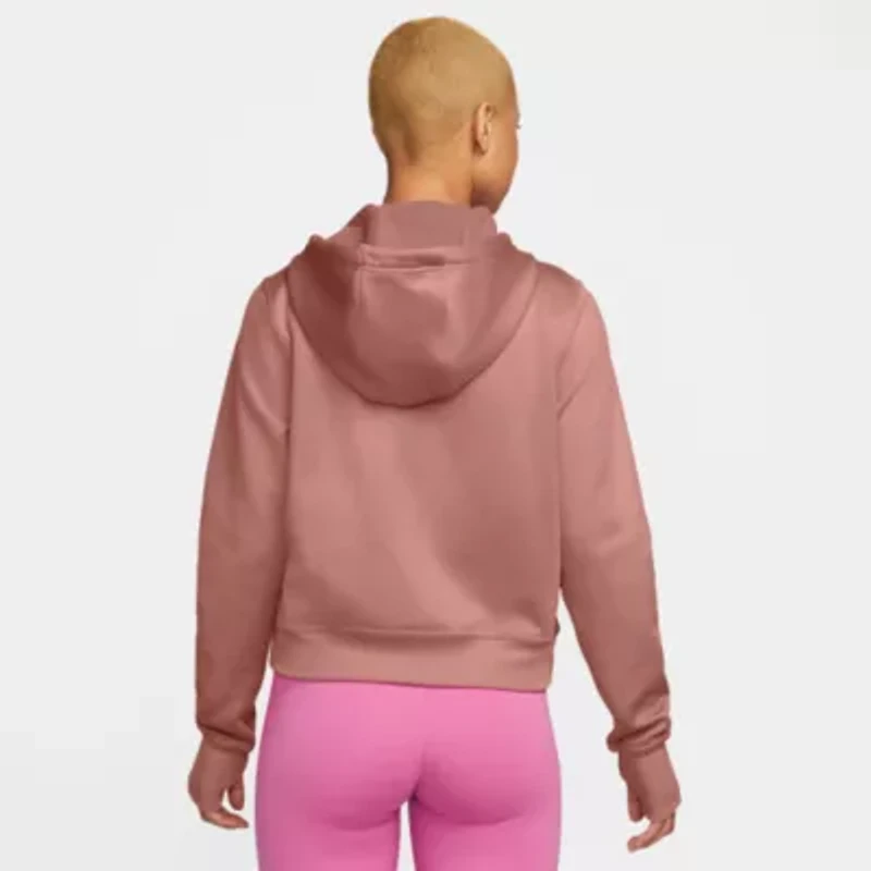 Nike Therma-FIT Womens Long Sleeve Fleece Zipper Active Hoodie