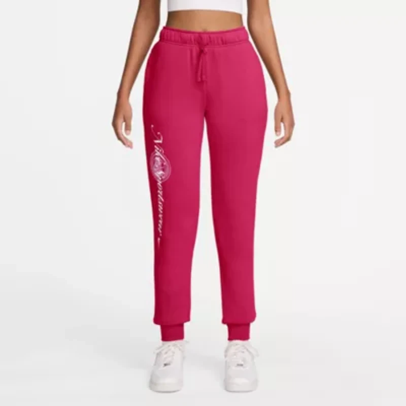 Nike Club Womens Cuffed Mid Rise Fleece Jogger