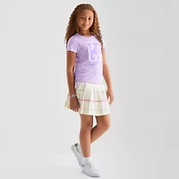 Side Cinch Little & Big Kid Girls Crew Neck Short Sleeve Regular Fit Kuromi Graphic T-Shirt