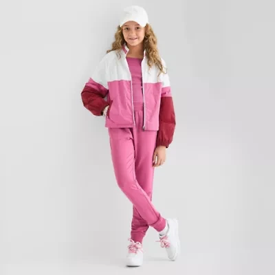 Xersion Little & Big Kid Girls Water Resistant Lightweight Anorak