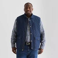 St. John's Bay Brushed Quilted Mens Heavyweight Plus Vest