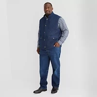 St. John's Bay Brushed Quilted Mens Heavyweight Plus Vest