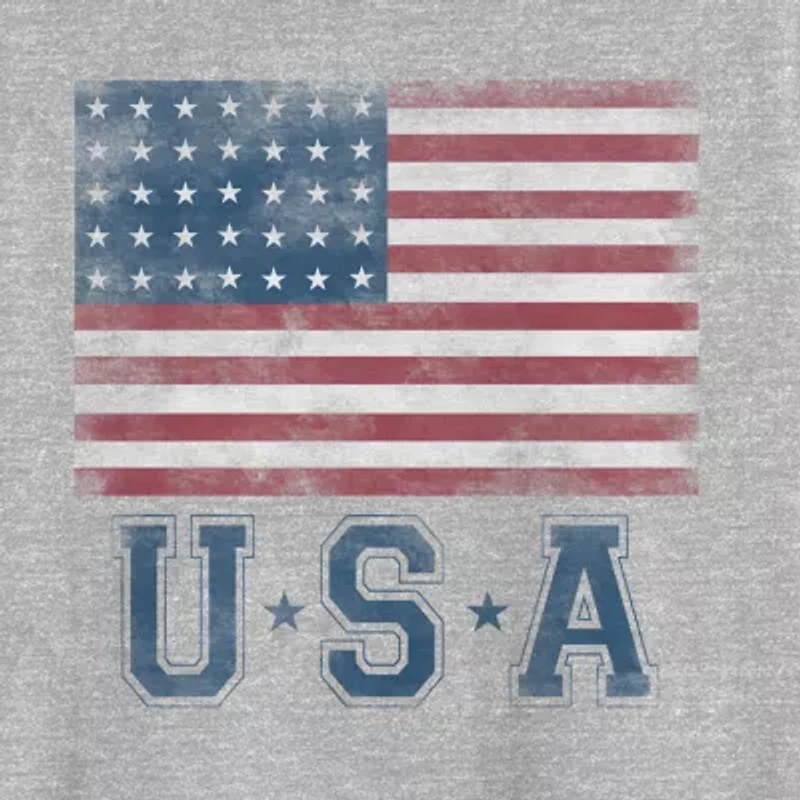 Mens Crew Neck Short Sleeve Regular Fit Big and Tall Graphic T-Shirt