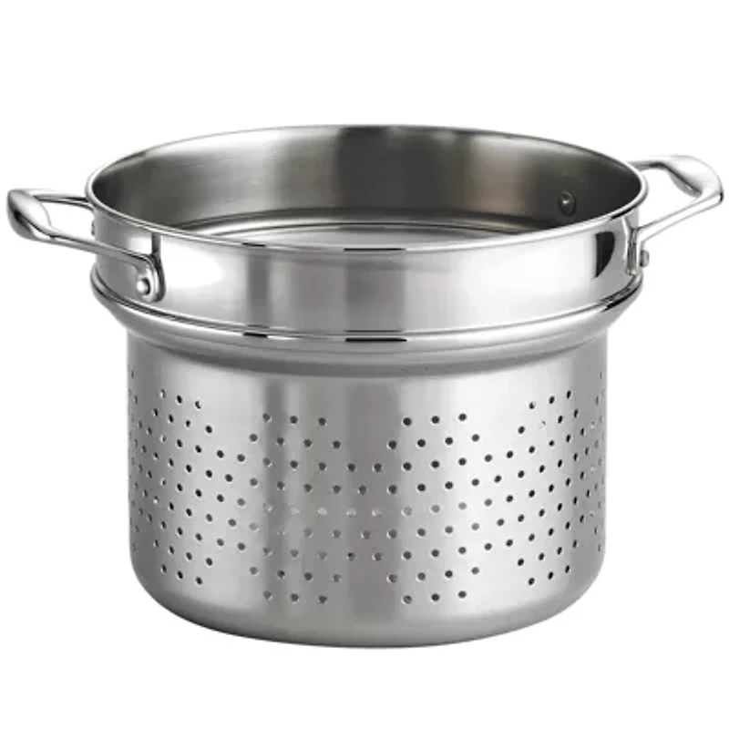 18/10 Stainless Steel 9½" Pasta Insert for Tramontina Gourmet 8-qt. Tri-Ply Clad Stock Pot