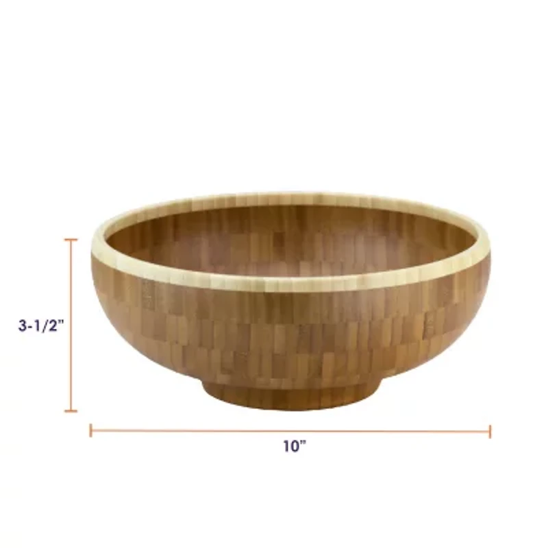 Totally Bamboo 10" Classic Wood Salad Bowl