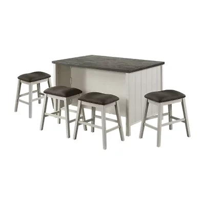 Lunardi 5-pc. Counter Height Rectangular Dining Set