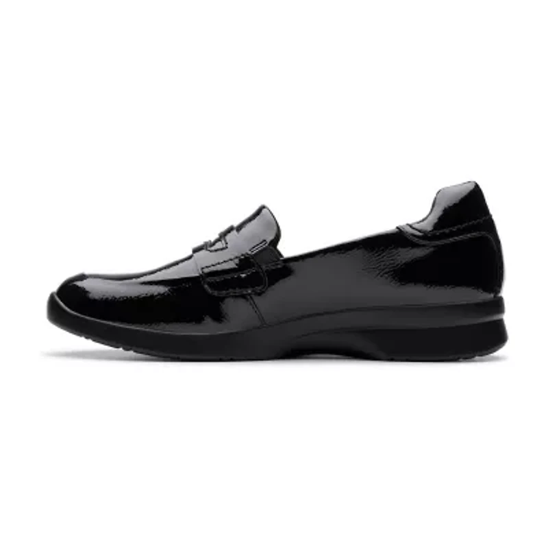 Clarks Ellowyn Penny Womens Moc Closed Toe Loafers