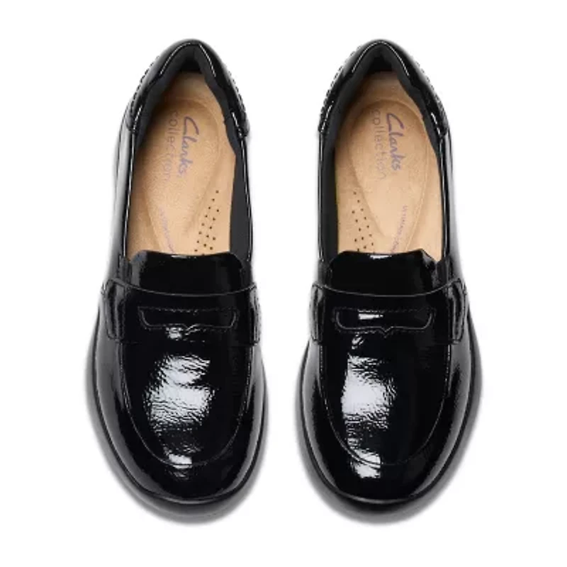 Clarks Ellowyn Penny Womens Moc Closed Toe Loafers