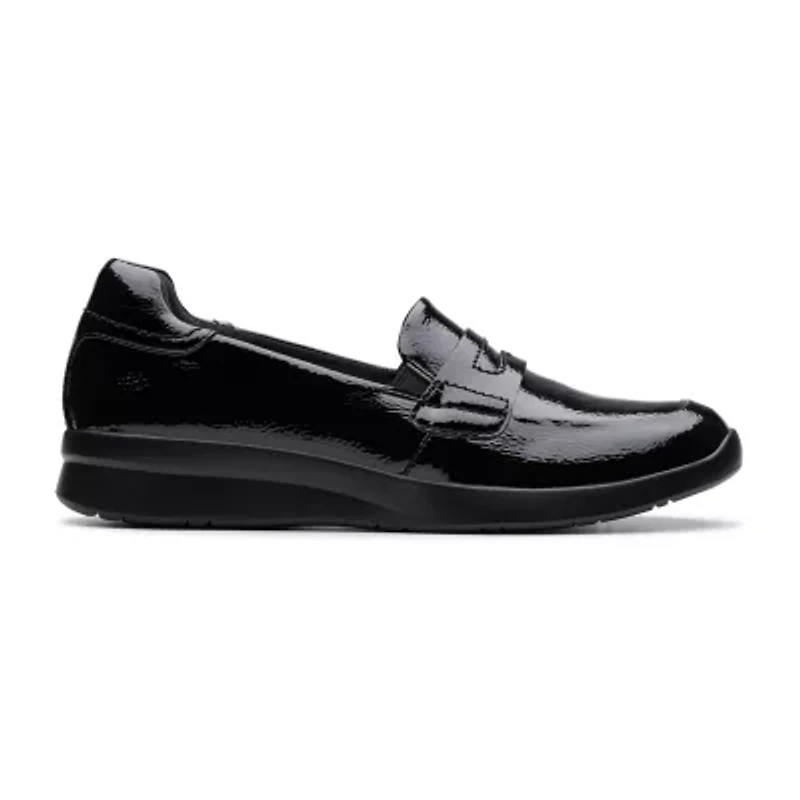 Clarks Ellowyn Penny Womens Moc Closed Toe Loafers