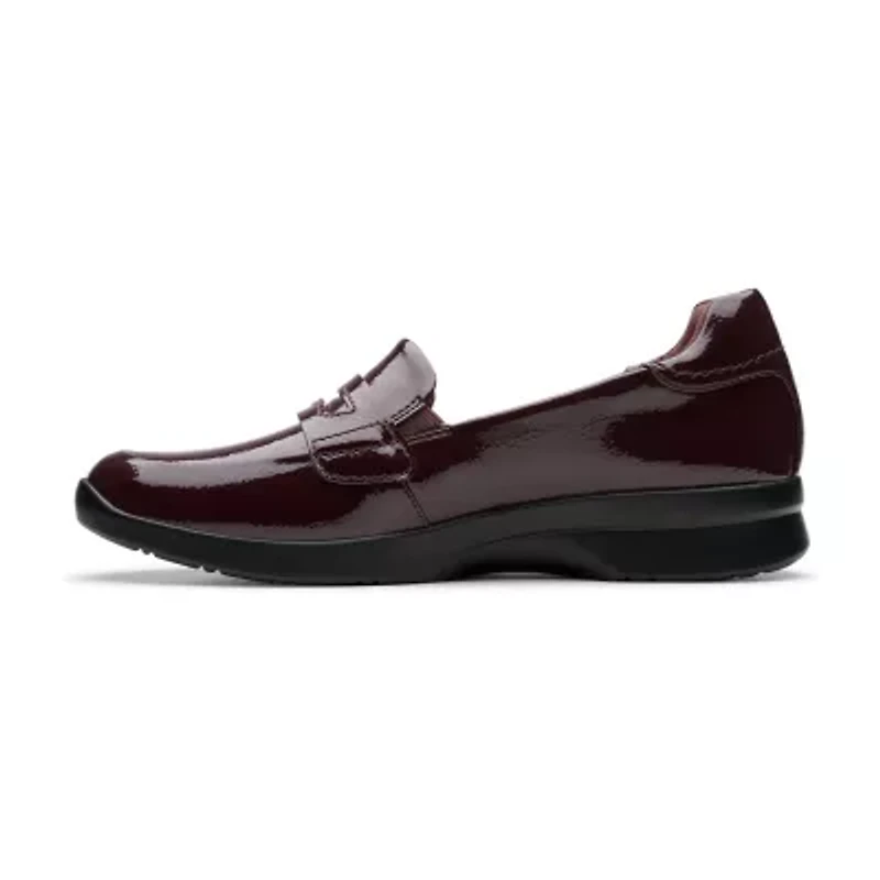 Clarks Ellowyn Penny Womens Moc Closed Toe Loafers