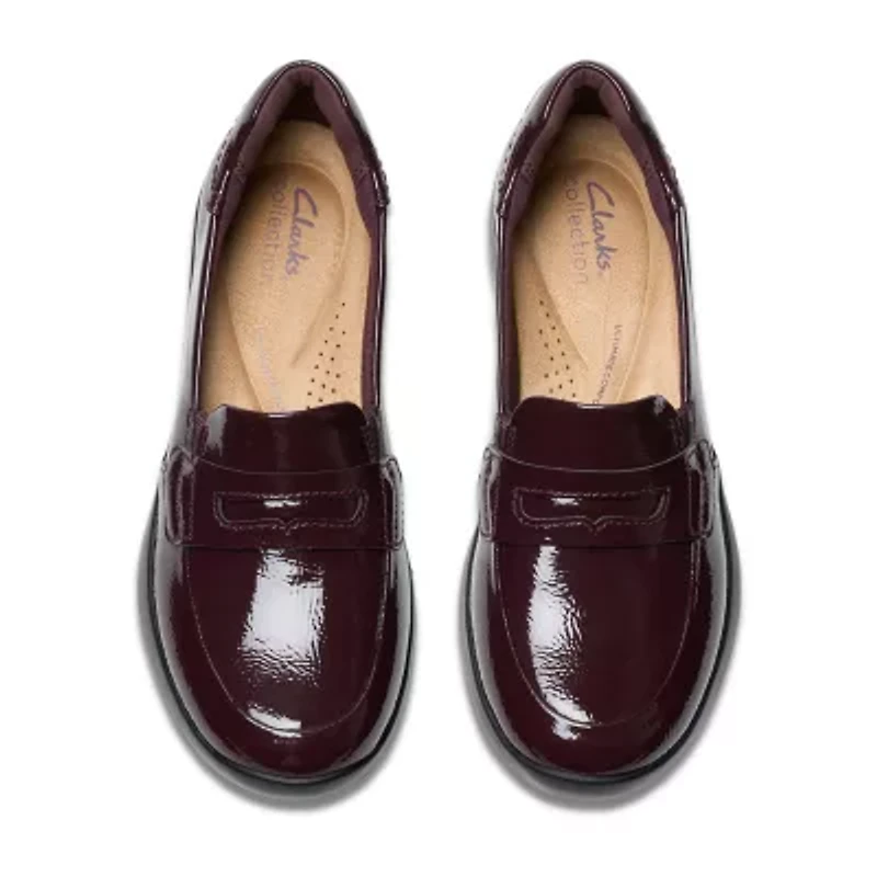 Clarks Ellowyn Penny Womens Moc Closed Toe Loafers