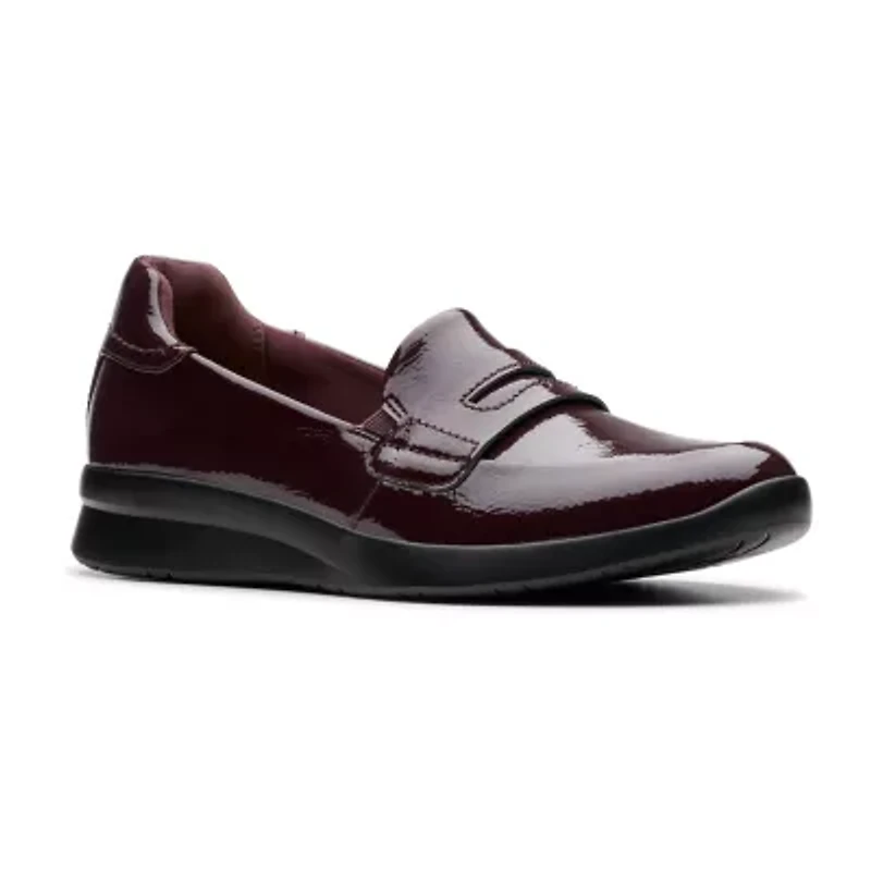 Clarks Ellowyn Penny Womens Moc Closed Toe Loafers