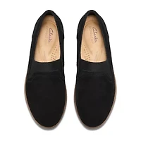 Clarks Zylah Sky Womens Round Closed Toe Loafers