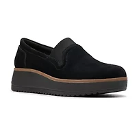 Clarks Zylah Sky Womens Round Closed Toe Loafers