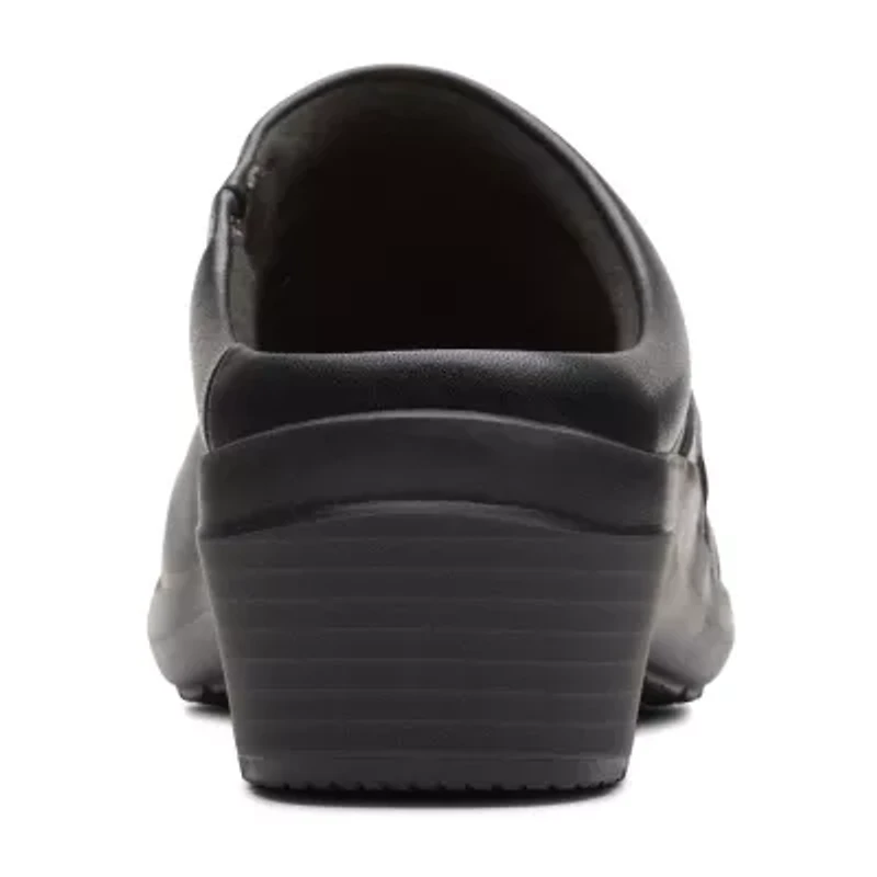 Clarks Angie Mist Womens Round Closed Toe Clogs
