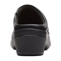 Clarks Angie Mist Womens Round Closed Toe Clogs