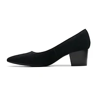 Clarks Ellanie Hope Womens Closed Toe Block Heel Pumps Wide Width