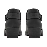 Clarks Womens Charlten Rae Stacked Heel Booties