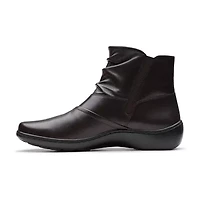 Clarks Womens Cora Pace Flat Heel Booties