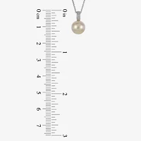 Golden South Sea Pearl & Diamond-Accent Pendant Necklace